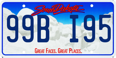 SD license plate 99BI95