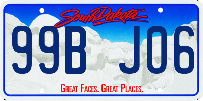 SD license plate 99BJ06
