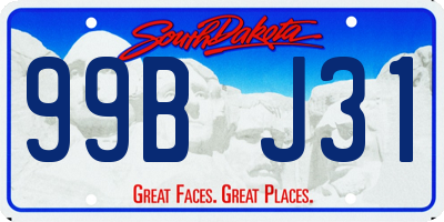 SD license plate 99BJ31