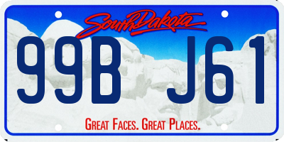 SD license plate 99BJ61