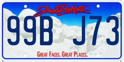 SD license plate 99BJ73