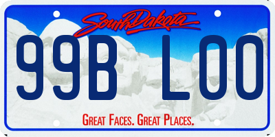SD license plate 99BL00