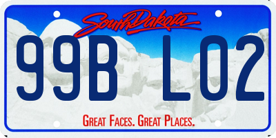 SD license plate 99BL02