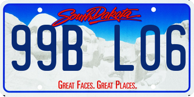 SD license plate 99BL06