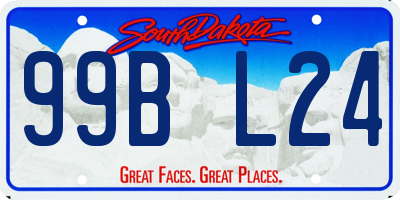 SD license plate 99BL24