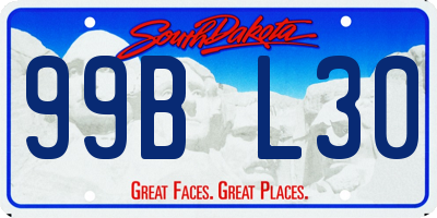 SD license plate 99BL30