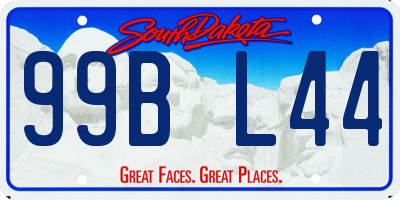SD license plate 99BL44