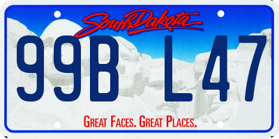 SD license plate 99BL47