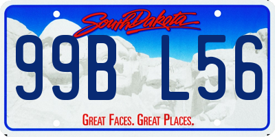 SD license plate 99BL56