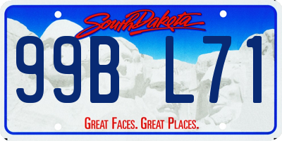 SD license plate 99BL71