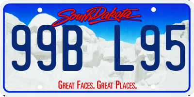 SD license plate 99BL95