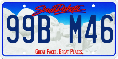 SD license plate 99BM46