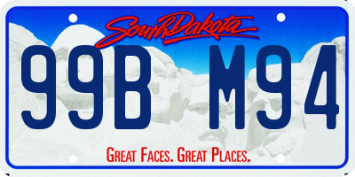 SD license plate 99BM94