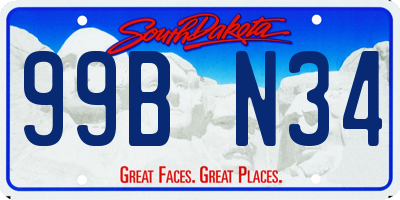SD license plate 99BN34