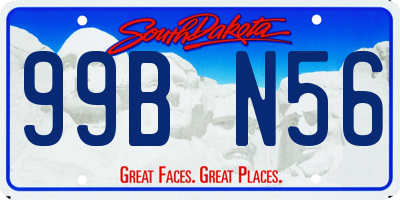 SD license plate 99BN56