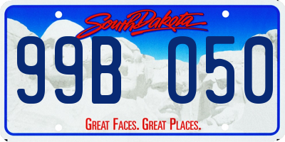SD license plate 99BO50