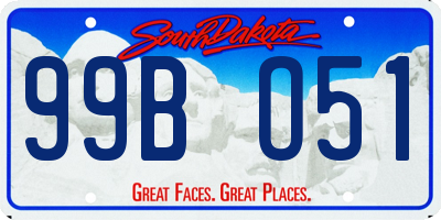 SD license plate 99BO51
