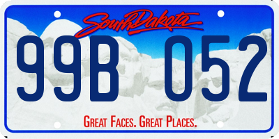 SD license plate 99BO52