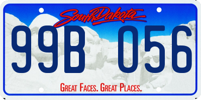 SD license plate 99BO56