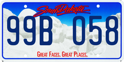 SD license plate 99BO58