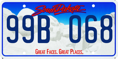 SD license plate 99BO68