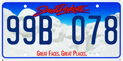 SD license plate 99BO78