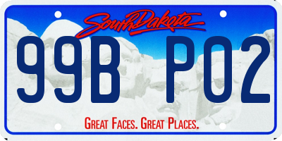 SD license plate 99BP02