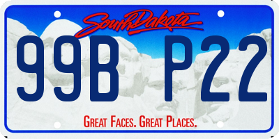 SD license plate 99BP22