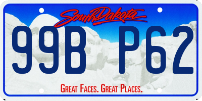 SD license plate 99BP62
