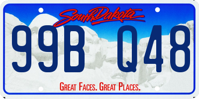 SD license plate 99BQ48