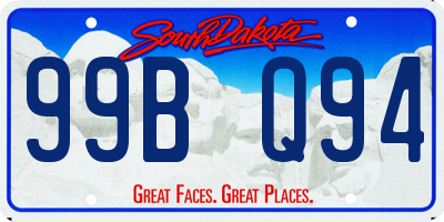SD license plate 99BQ94
