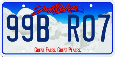 SD license plate 99BR07
