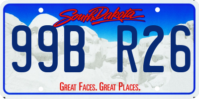 SD license plate 99BR26