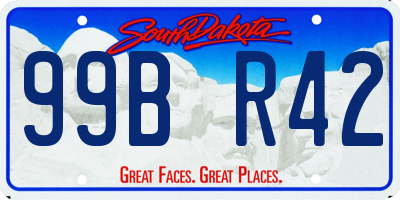 SD license plate 99BR42
