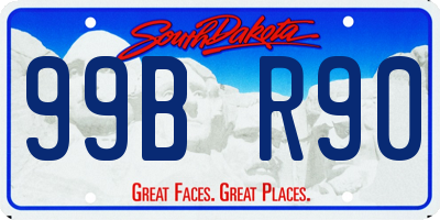 SD license plate 99BR90