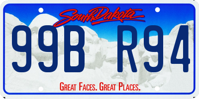 SD license plate 99BR94