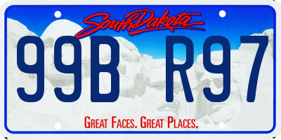 SD license plate 99BR97