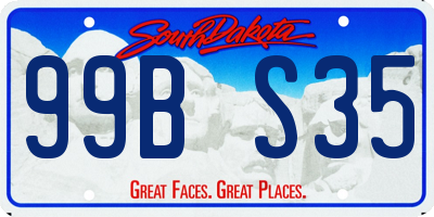 SD license plate 99BS35
