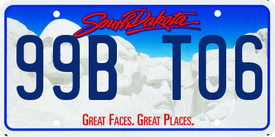 SD license plate 99BT06