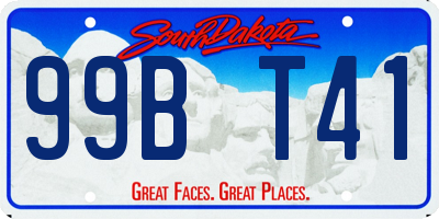 SD license plate 99BT41