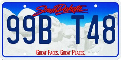 SD license plate 99BT48