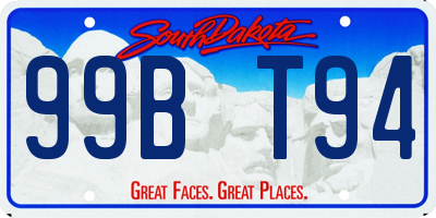 SD license plate 99BT94