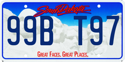 SD license plate 99BT97
