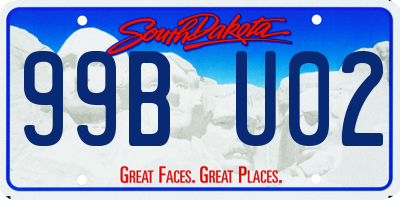 SD license plate 99BU02
