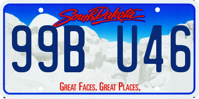 SD license plate 99BU46