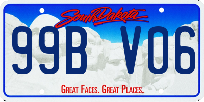 SD license plate 99BV06