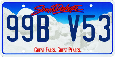 SD license plate 99BV53