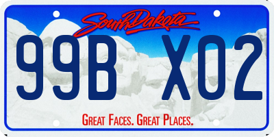 SD license plate 99BX02