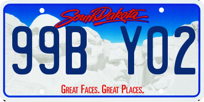 SD license plate 99BY02