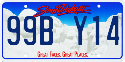 SD license plate 99BY14